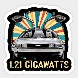 Back to the Future - DMC DeLorean Sticker